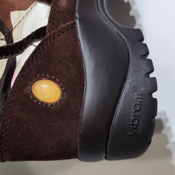 COACH SASHA Fur Quilted Multi-color Zippered Boots 5M - Picture 7 of 9